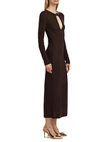 Cirrus Wool-Blend Jersey Midi-Dress