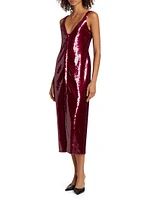 Kal Sequined Midi-Dress