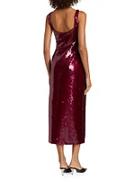 Kal Sequined Midi-Dress