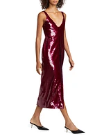 Kal Sequined Midi-Dress