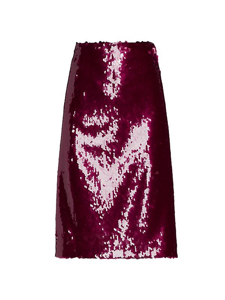 Este Sequined Midi-Skirt