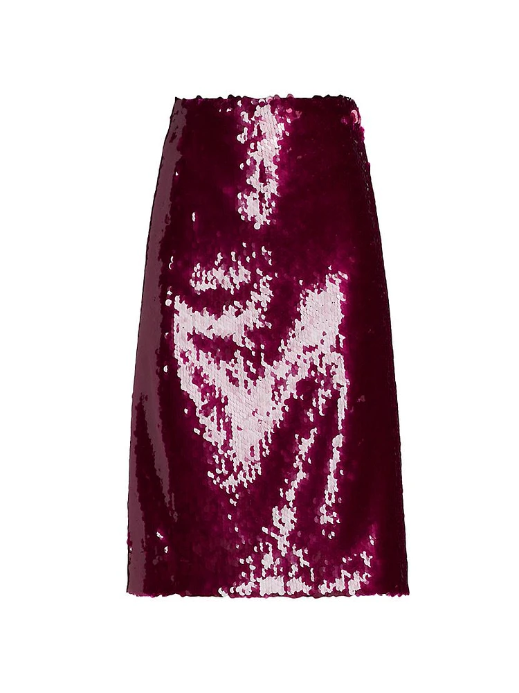 Este Sequined Midi-Skirt