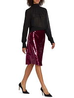 Este Sequined Midi-Skirt