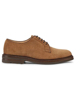 Suede Lace-Up Derbys