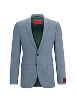 Extra Slim-Fit Jacket in Performance-Stretch Patterned Cloth