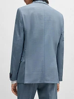 Extra Slim-Fit Jacket in Performance-Stretch Patterned Cloth