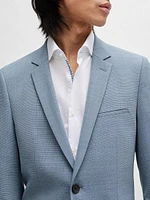 Extra Slim-Fit Jacket in Performance-Stretch Patterned Cloth