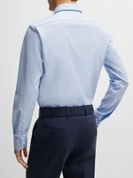 Regular-Fit Shirt Structured Easy-Iron Stretch Cotton