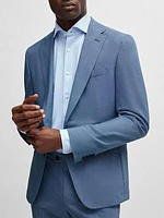 Slim-Fit Suit in Micro-Patterned Performance-Stretch Cloth