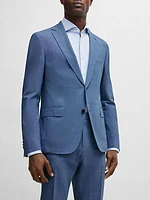 Slim-Fit Suit in Micro-Patterned Performance-Stretch Cloth