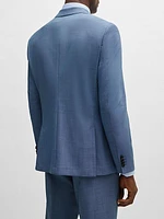 Slim-Fit Suit in Micro-Patterned Performance-Stretch Cloth