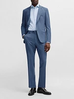 Slim-Fit Suit Micro-Patterned Performance-Stretch Cloth