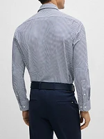 Regular-Fit Shirt Printed Performance-Stretch Fabric