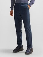 Slim-Fit Trousers Micro-Patterned Performance-Stretch Jersey