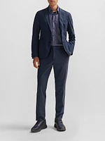 Slim-Fit Trousers Micro-Patterned Performance-Stretch Jersey