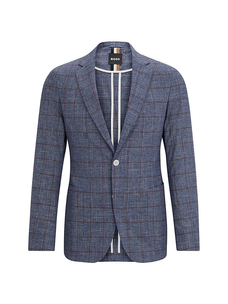 Slim-Fit Micro-Patterned Jacket