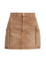 Cotton Cargo Miniskirt