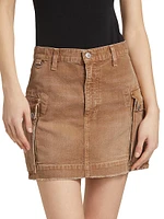 Cotton Cargo Miniskirt