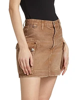 Cotton Cargo Miniskirt