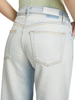 Mid-Rise Stretch Wide-Leg Jeans