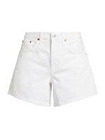 Mid-Rise Denim Boy Shorts