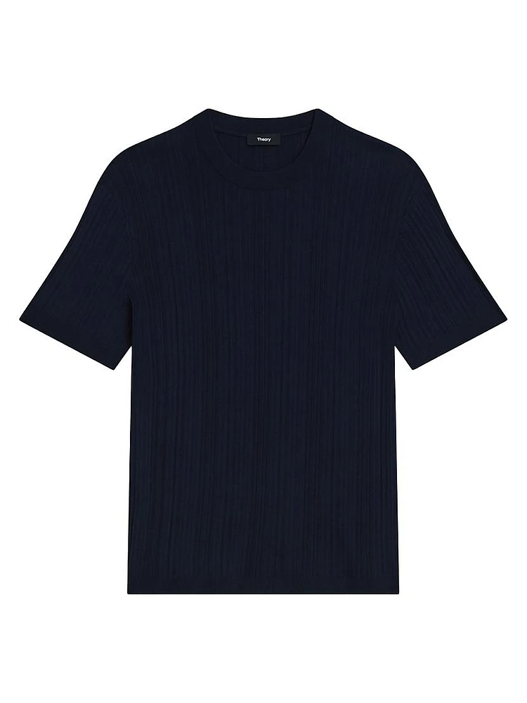 Damian Ribbed Crewneck T-Shirt