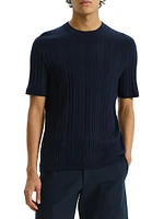 Damian Ribbed Crewneck T-Shirt