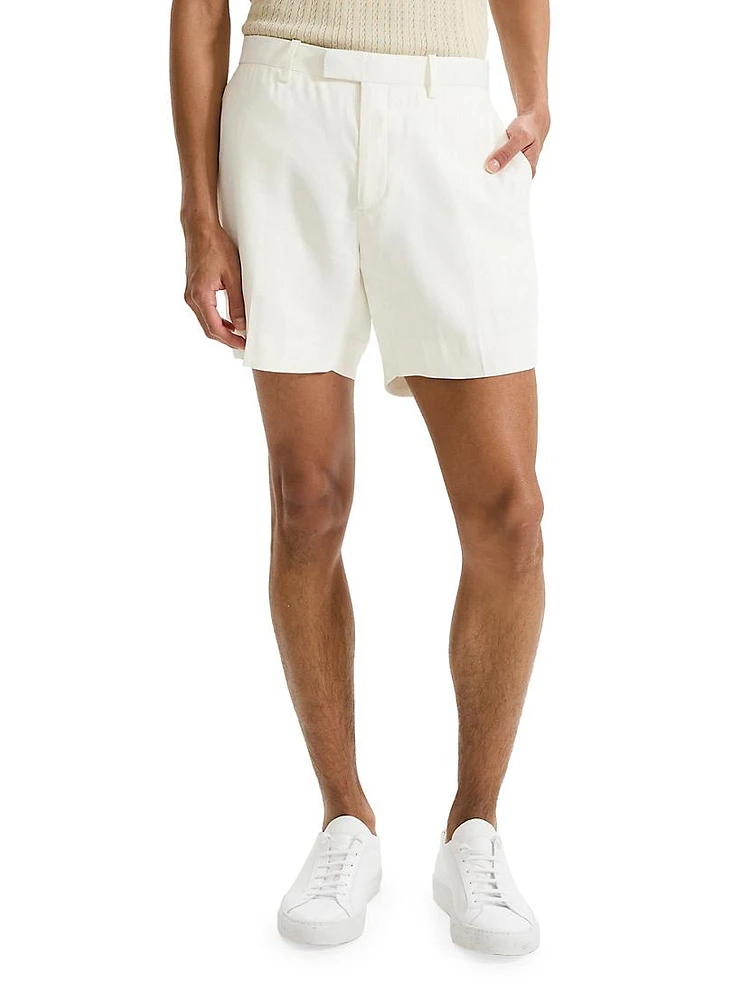 Jarin Linen-Blend Shorts