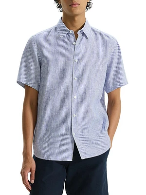 Irving Linen Button-Front Shirt