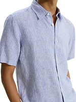 Irving Linen Button-Front Shirt