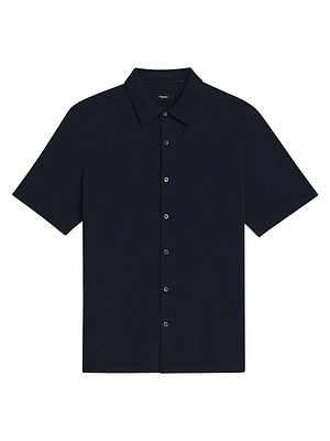 Noran Cotton Button-Front Shirt