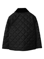 Little Boy's & Corduroy-Trimmed Quilted Jacket