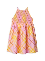 Little Girl's & Elsie Check Dress