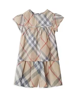 Baby Girl's, Little Girl's & Zoey Check Blouse