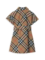 Baby Girl's, Little Girl's & Guilietta Check Shirtdress