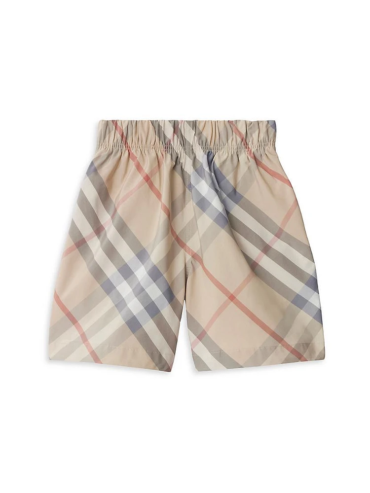 Little Boy's & Fabian Check Shorts