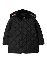 Baby Boy's & Little Hooded Quilted Coat