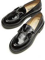 Celine 35MM Horse-bit Patent Leather Loafers