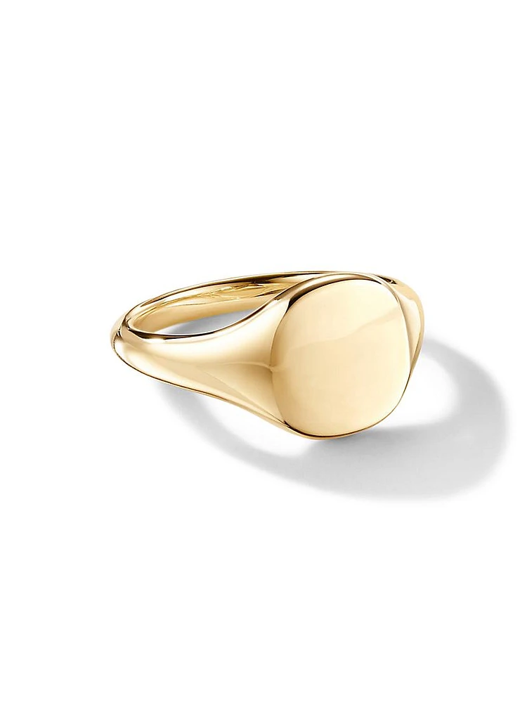 DY Pinky Ring 18K Yellow Gold, 9.7MM