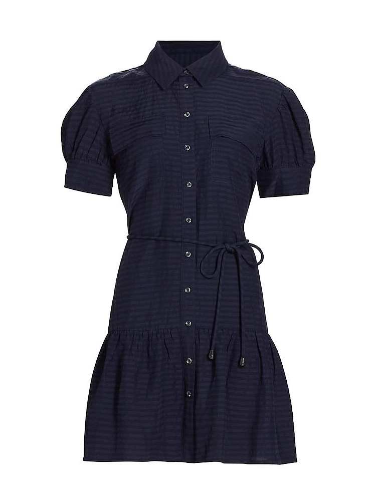 Carrington Linen-Blend Minidress