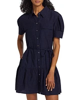 Carrington Linen-Blend Minidress