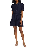 Carrington Linen-Blend Minidress