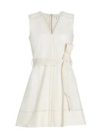 Reina Cotton Belted Minidress