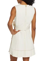 Reina Cotton Belted Minidress