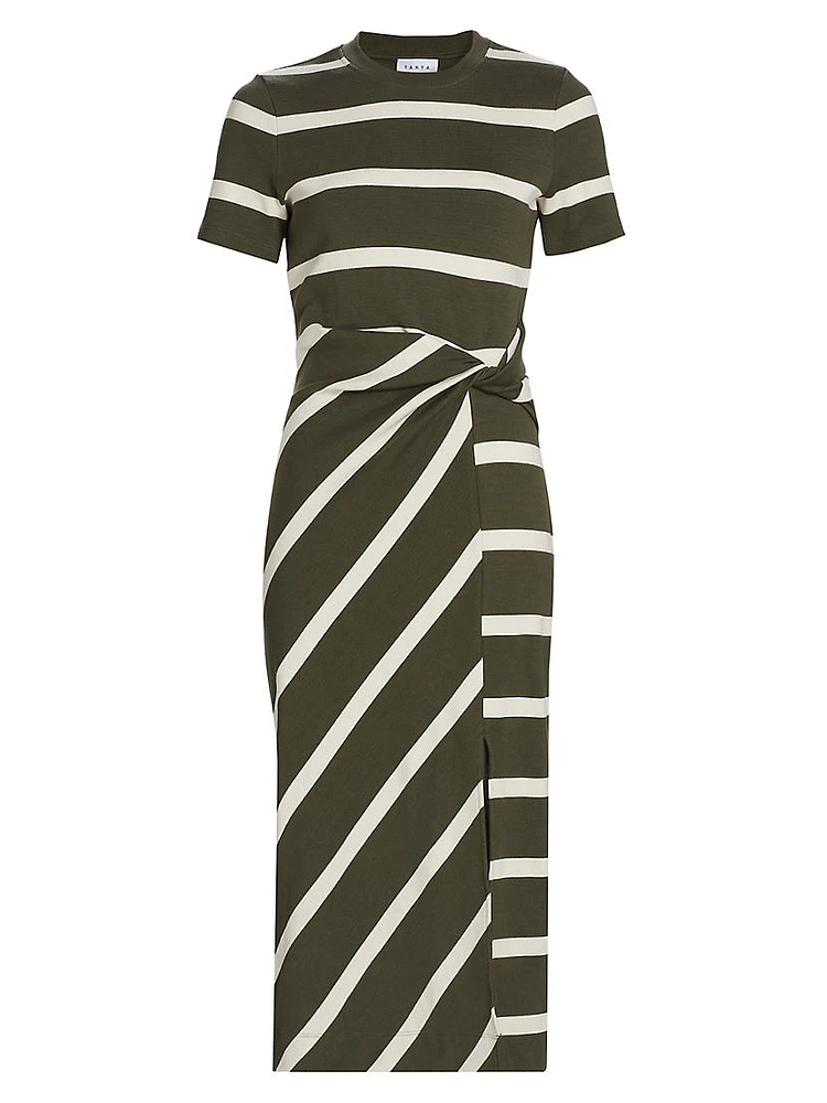 Cody Striped Short-Sleeve Dress