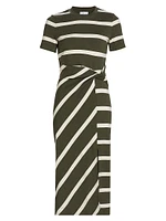 Cody Striped Short-Sleeve Dress