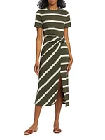 Cody Striped Short-Sleeve Dress