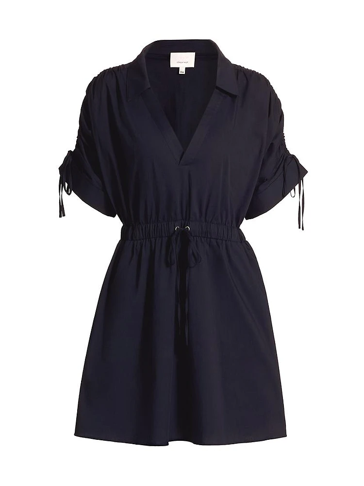 Lennon Cotton-Blend Poplin Shirtdress