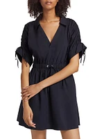 Lennon Cotton-Blend Poplin Shirtdress