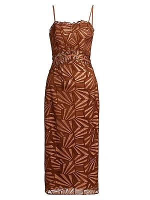 Nonie Lace Midi-Dress